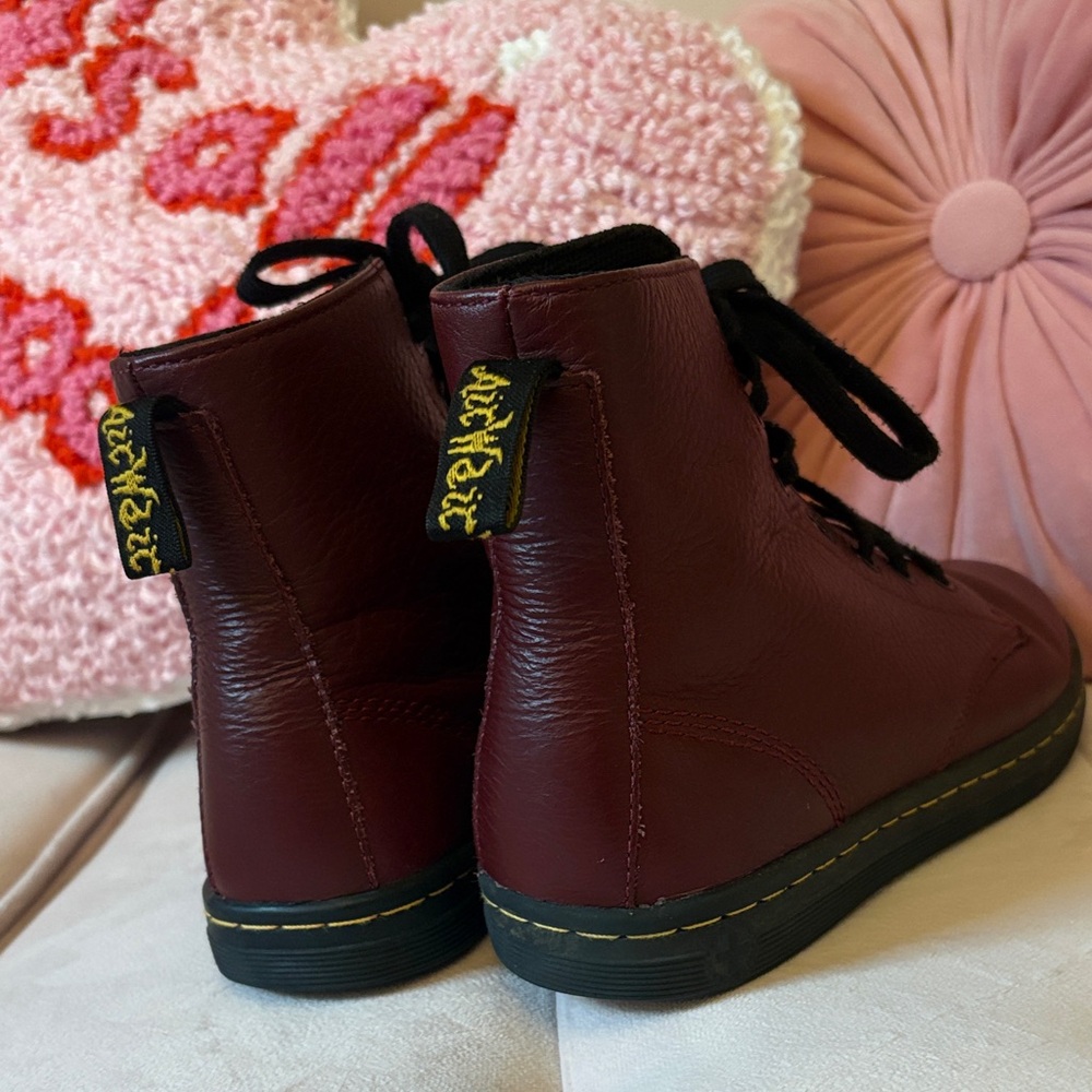 Dr. Martens Burgundy Combat Boots